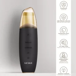 Geske9 in 1 MicroCurrent Skin Scrubber & Blackhead Remover Gray