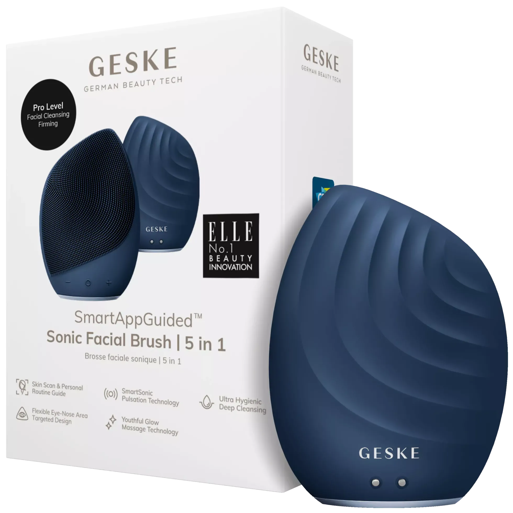 Geske5 in 1 Sonic Facial Brush Midnight
