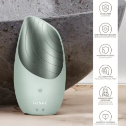 Geske6 in 1 Sonic Thermo Facial Brush Green