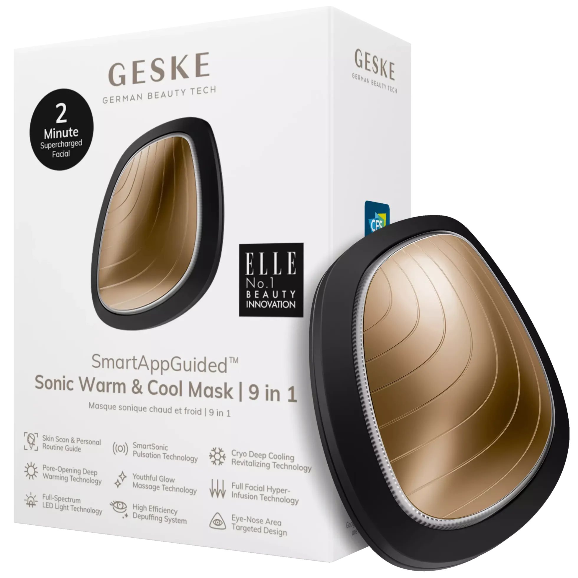 Geske9 in 1 Sonic Warm & Cool Mask Gray