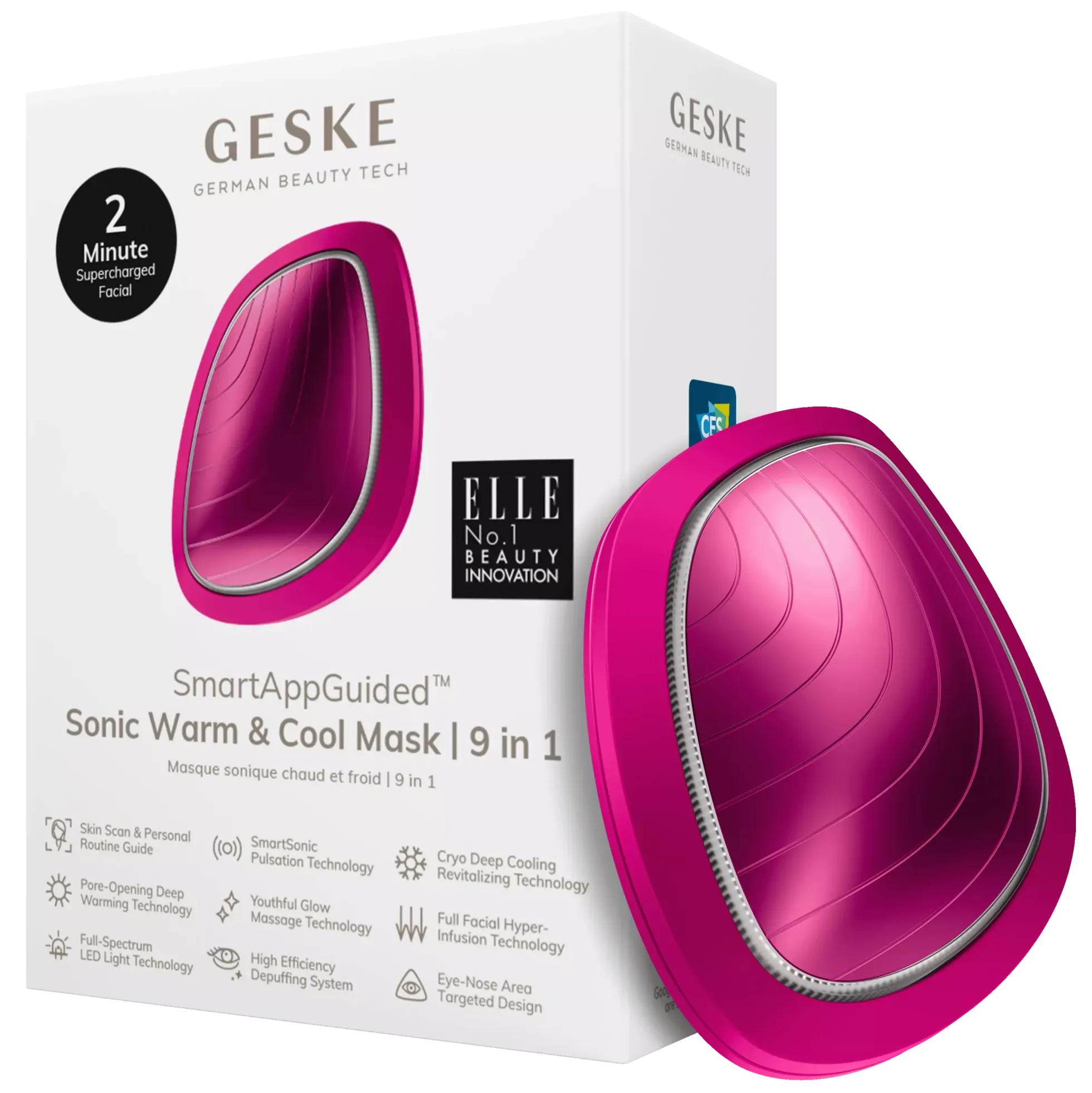 Geske9 in 1 Sonic Warm & Cool Mask Magneta