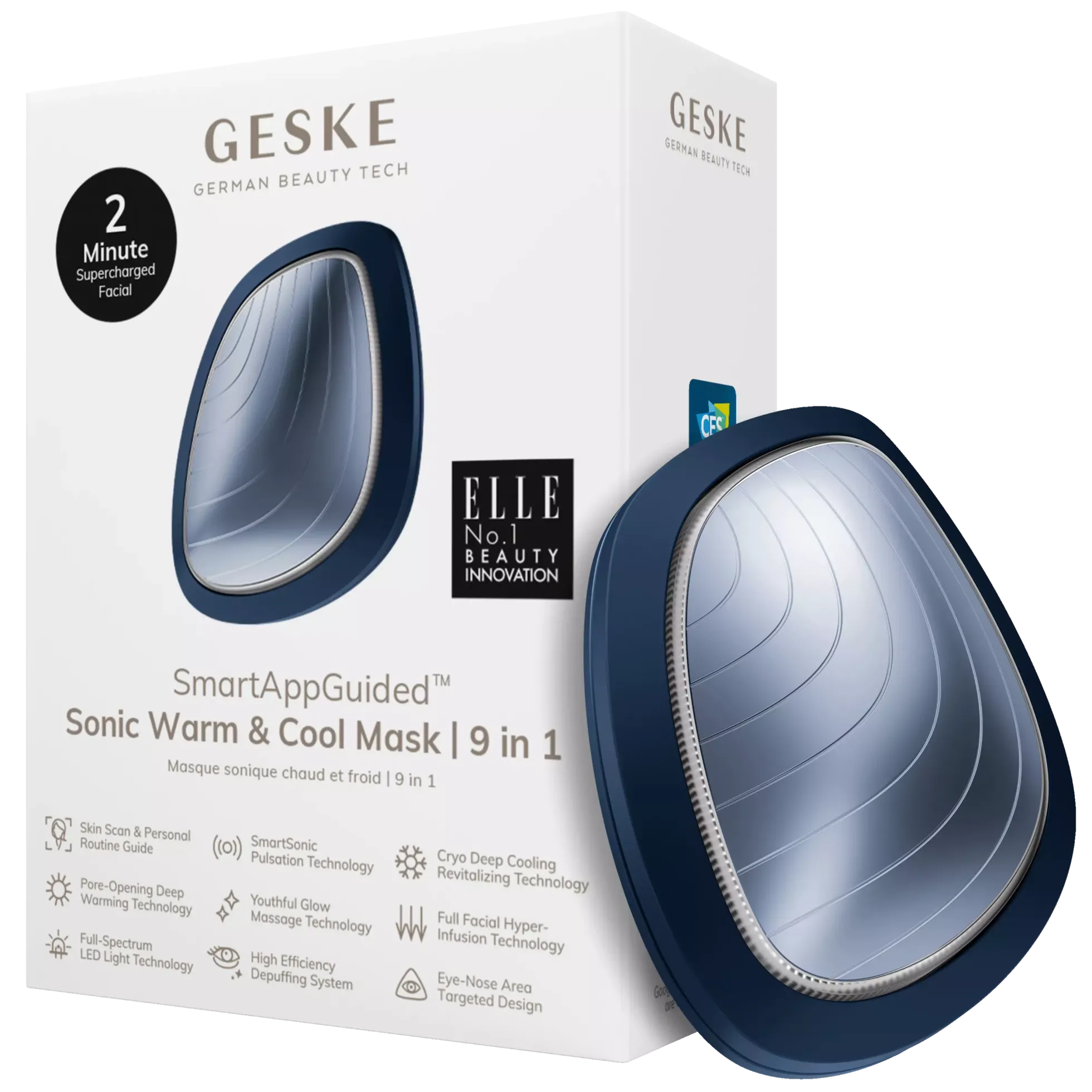 Geske9 in 1 Sonic Warm & Cool Mask Midnight