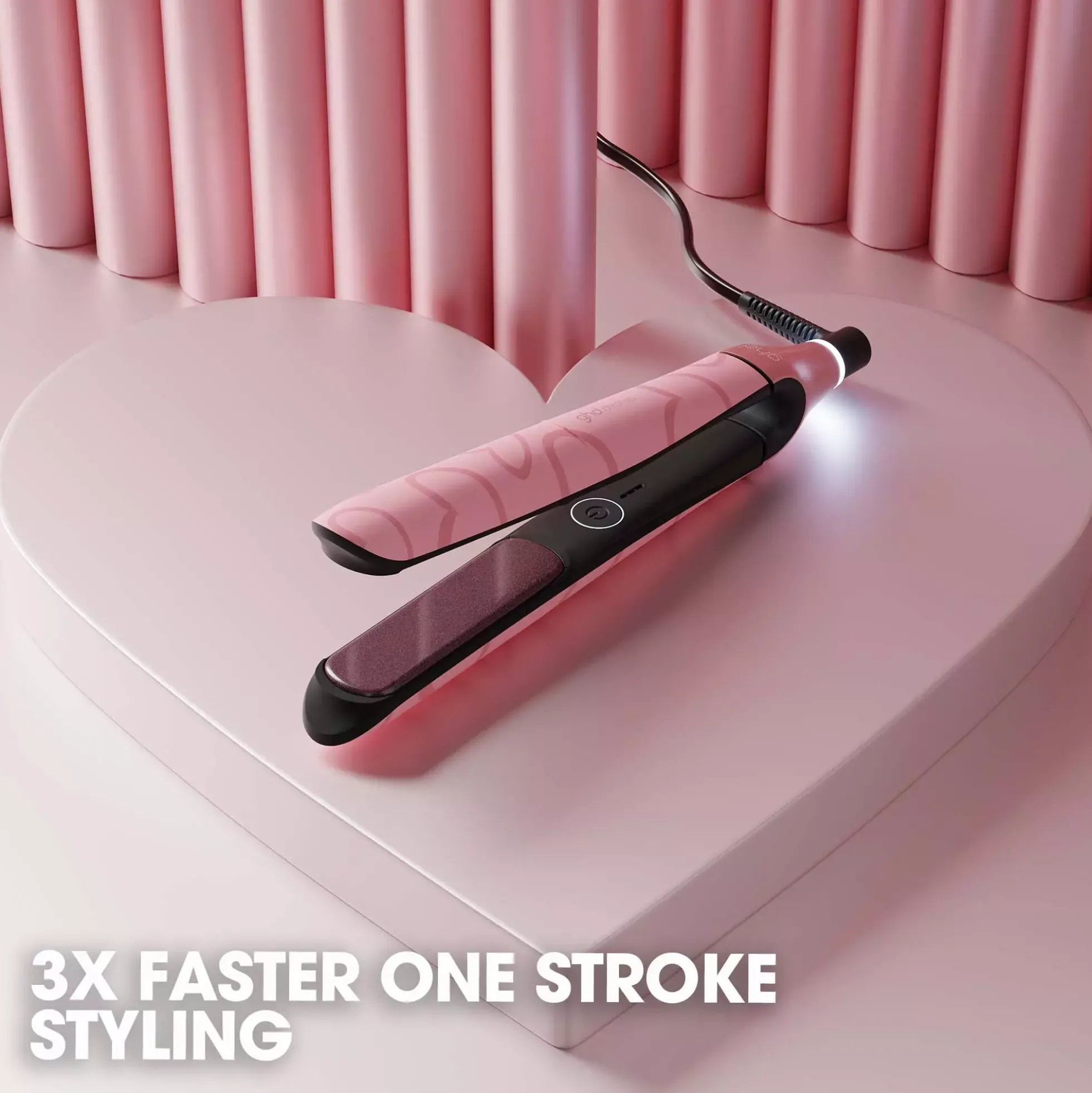 ghd Chronos Limited Edition Hair Straightener in Dusted Pink With Love