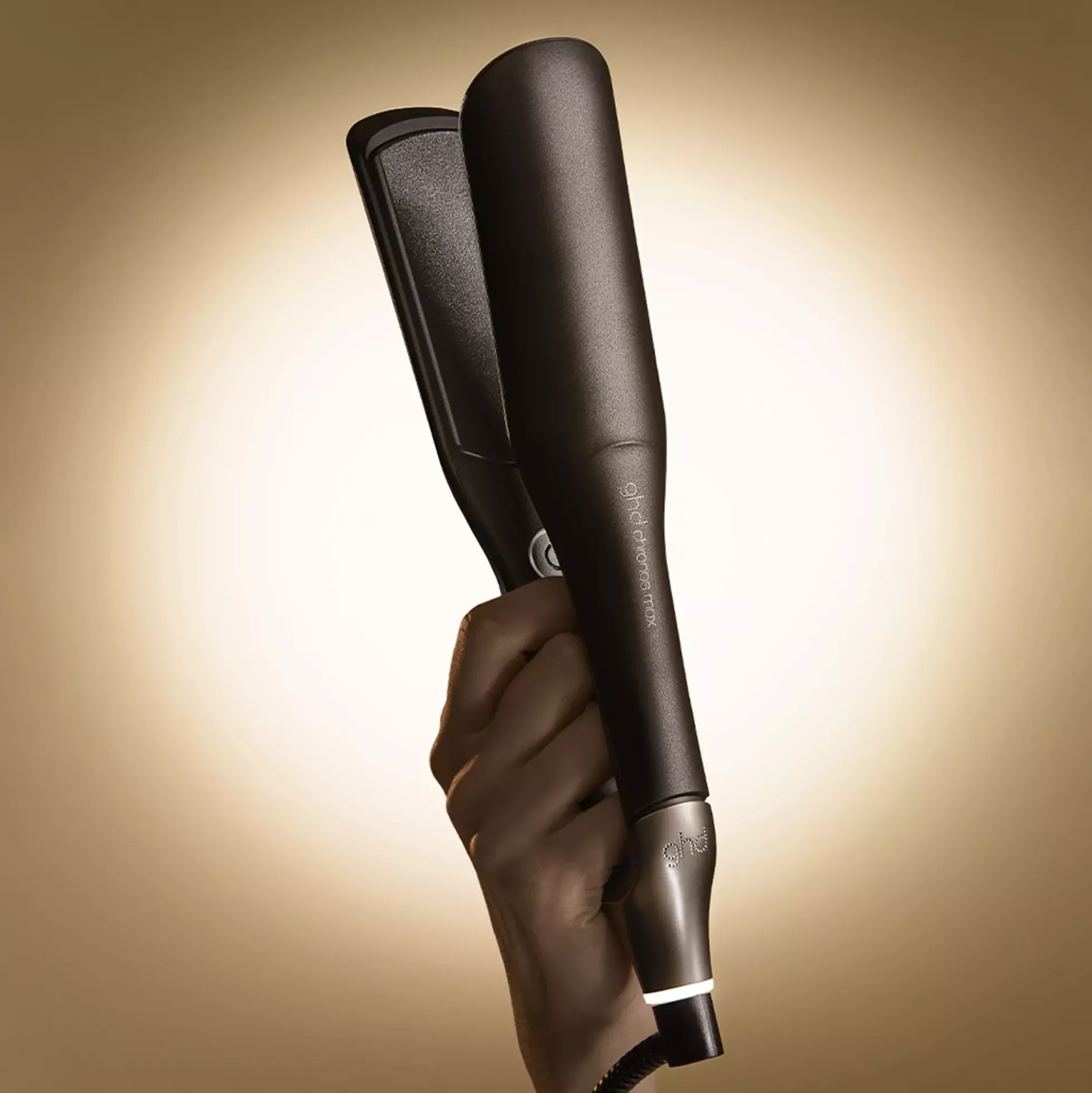 ghd Chronos Max Wide Plate Hair Straightener Black