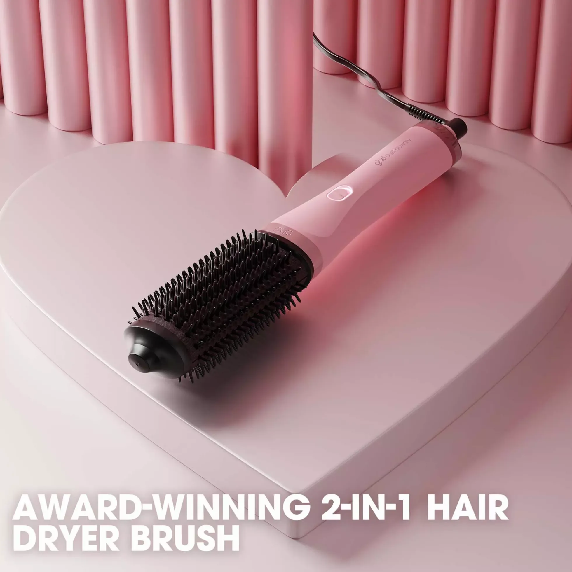 ghd Duet Blowdry Limited Edition Hair Dryer Brush in Dusted Pink