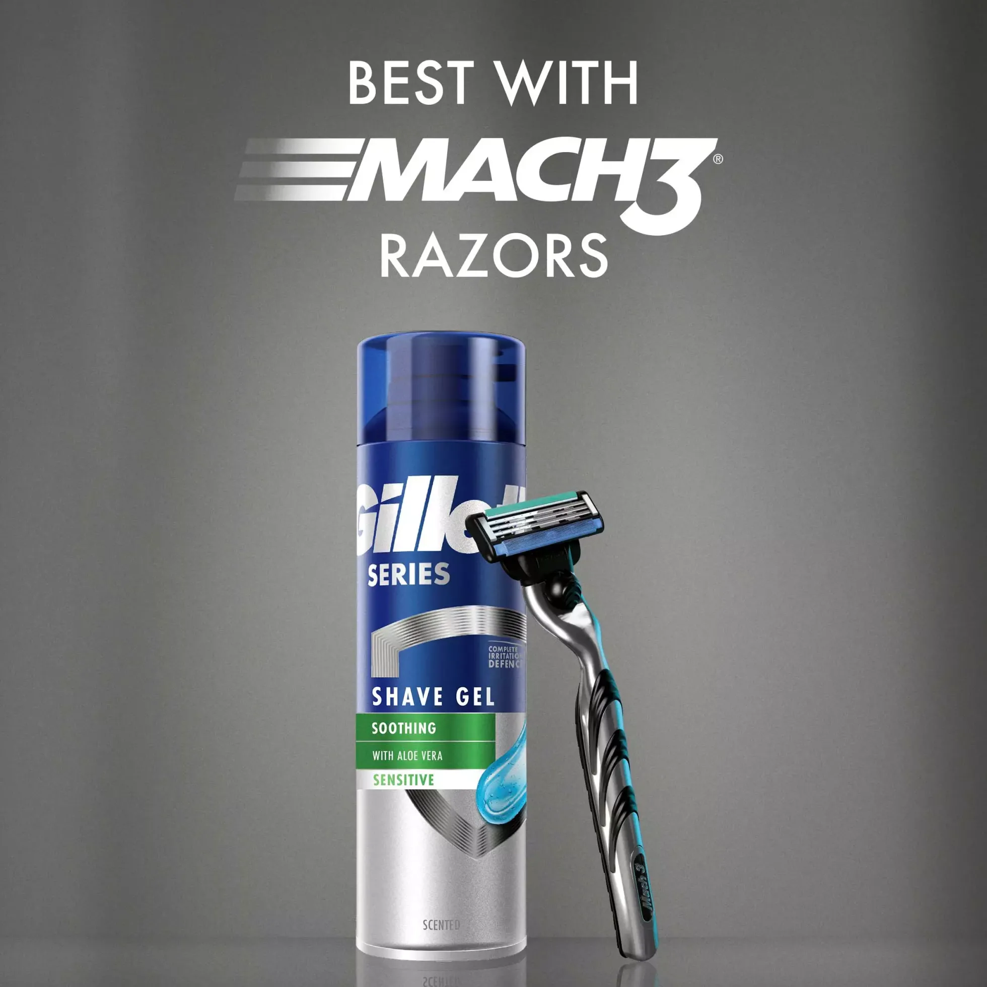 Gillette Gillette Series Soothing Shave Gel with Aloe Vera 200 ml