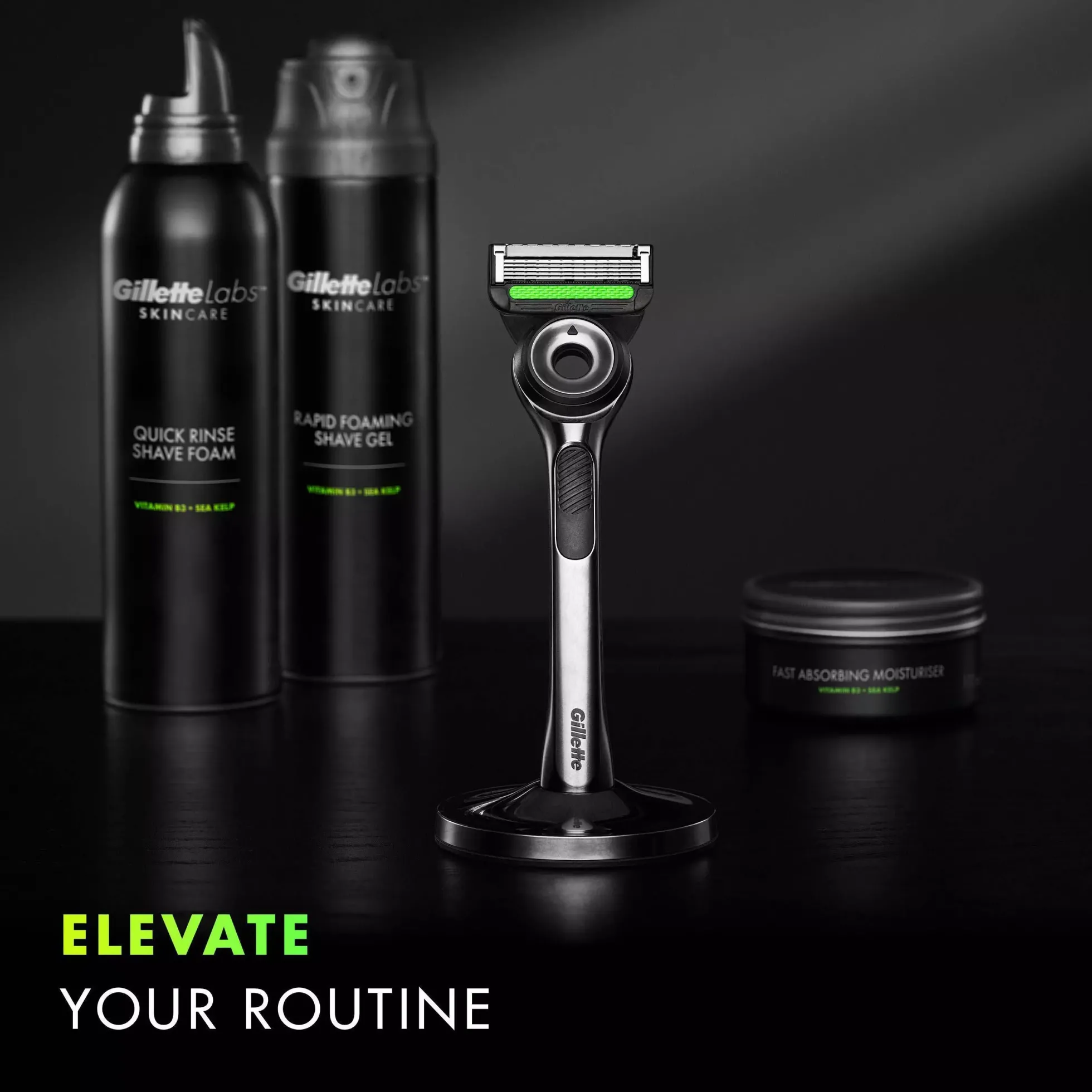 Gillette Labs Razor With Exfoliating Bar & Stand
