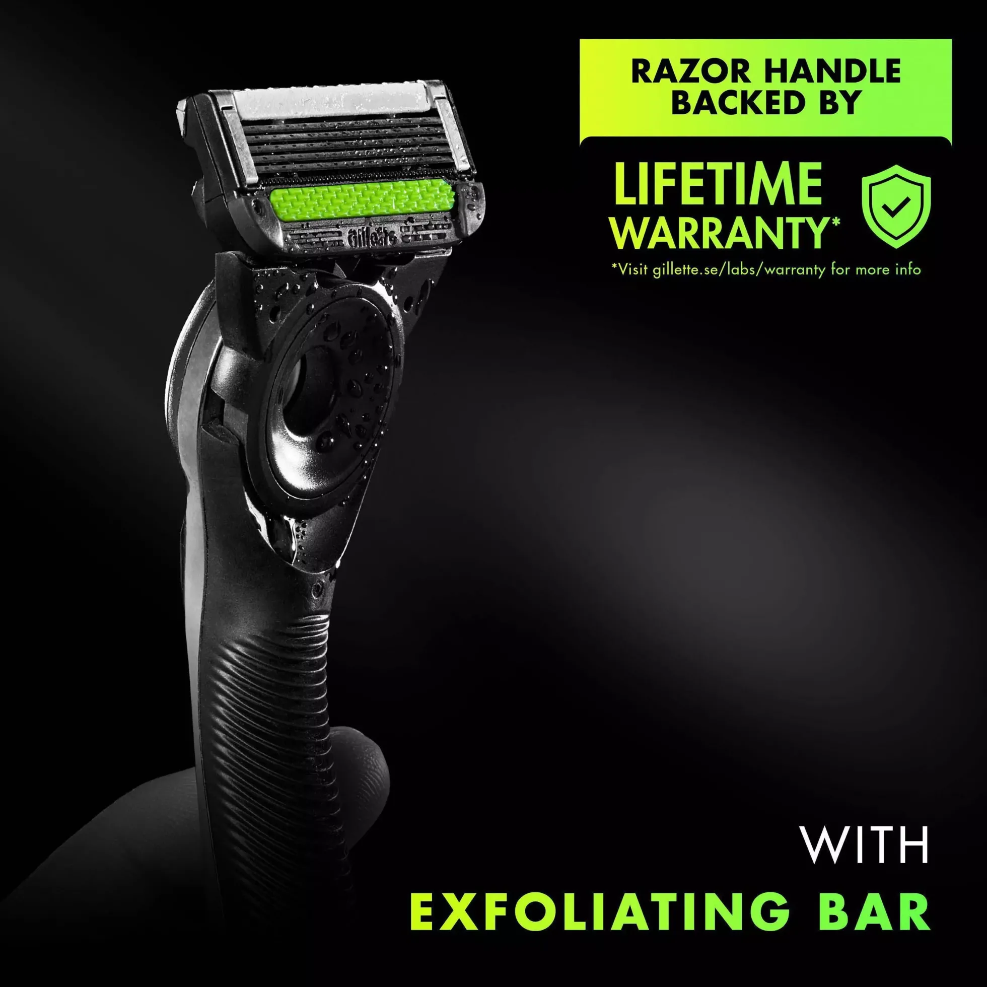 Gillette Labs Razor With Exfoliating Bar & Stand