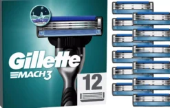 Gillette Mach3 Razor blades for men 12 count