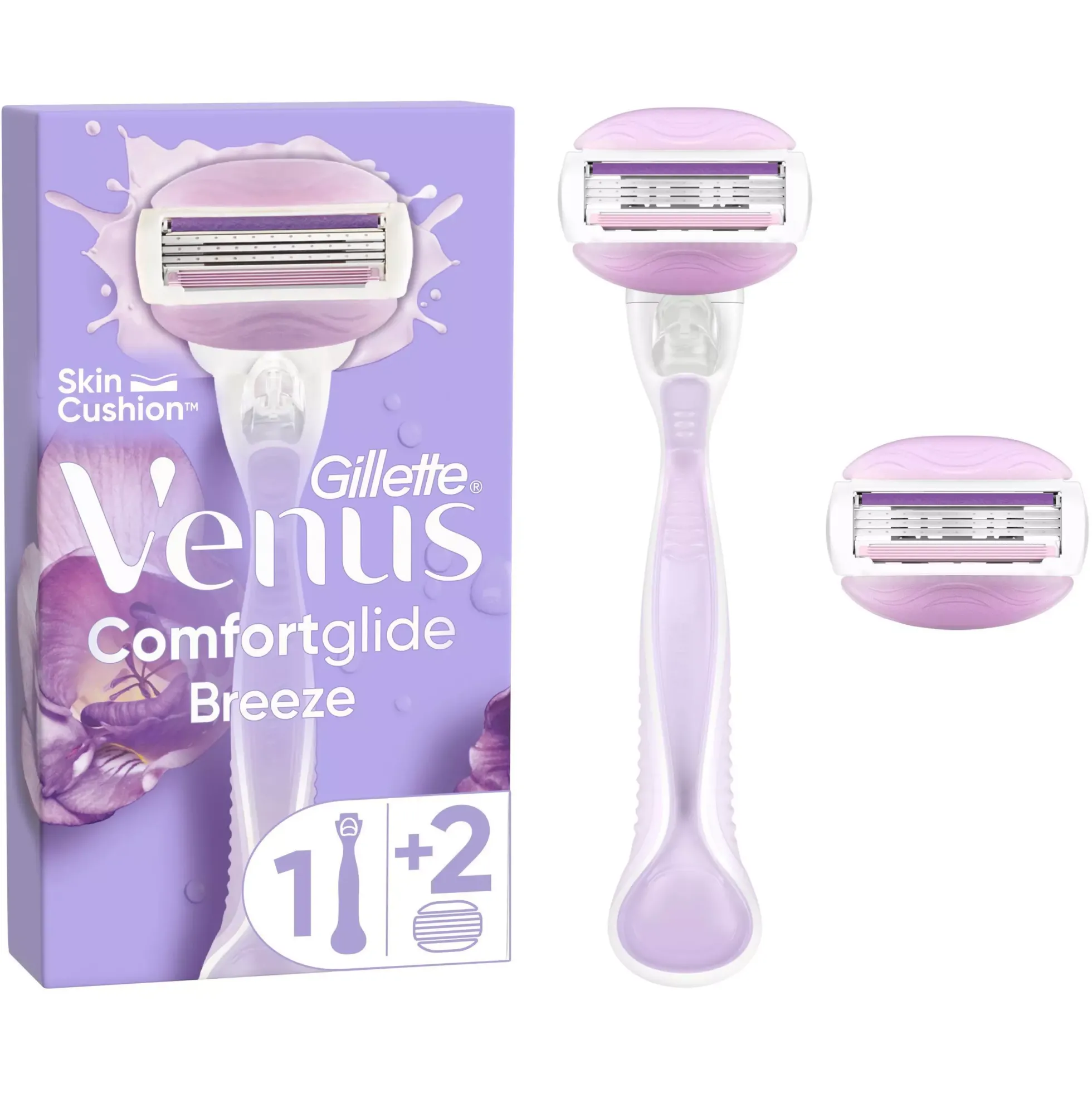 Gillette Venus Comfortglide Breeze razor 2 razor blade refills 2 st