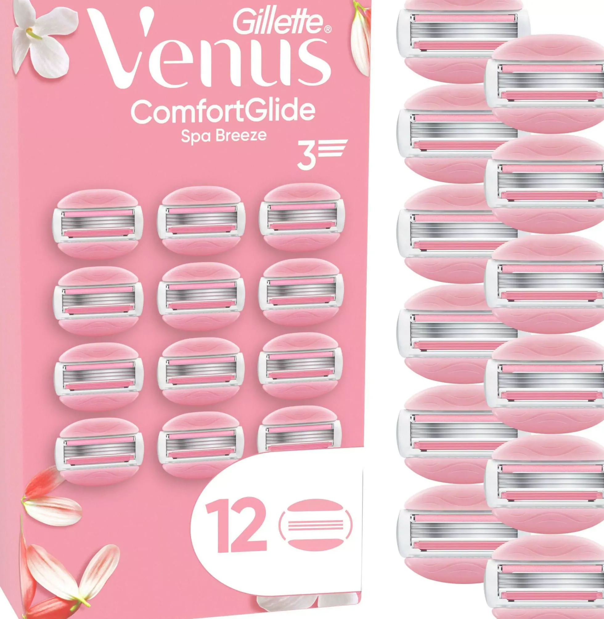Gillette Venus ComfortGlide Spa Breeze Razor Blades 12 st