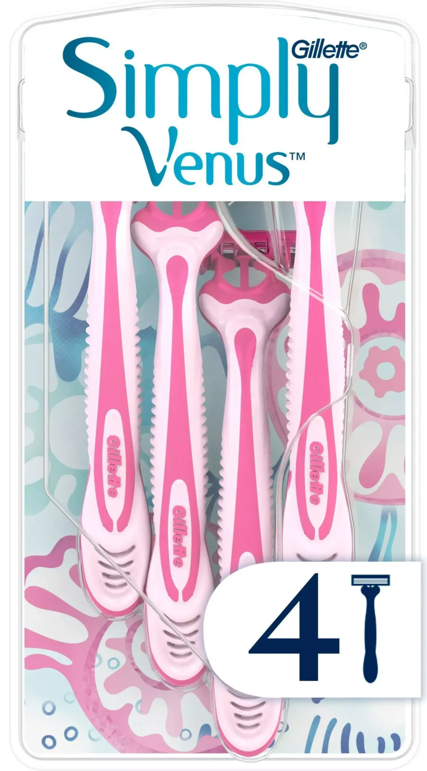 Gillette Venus Simply Venus 3 Disposable Razors Pack Of 4 16 st