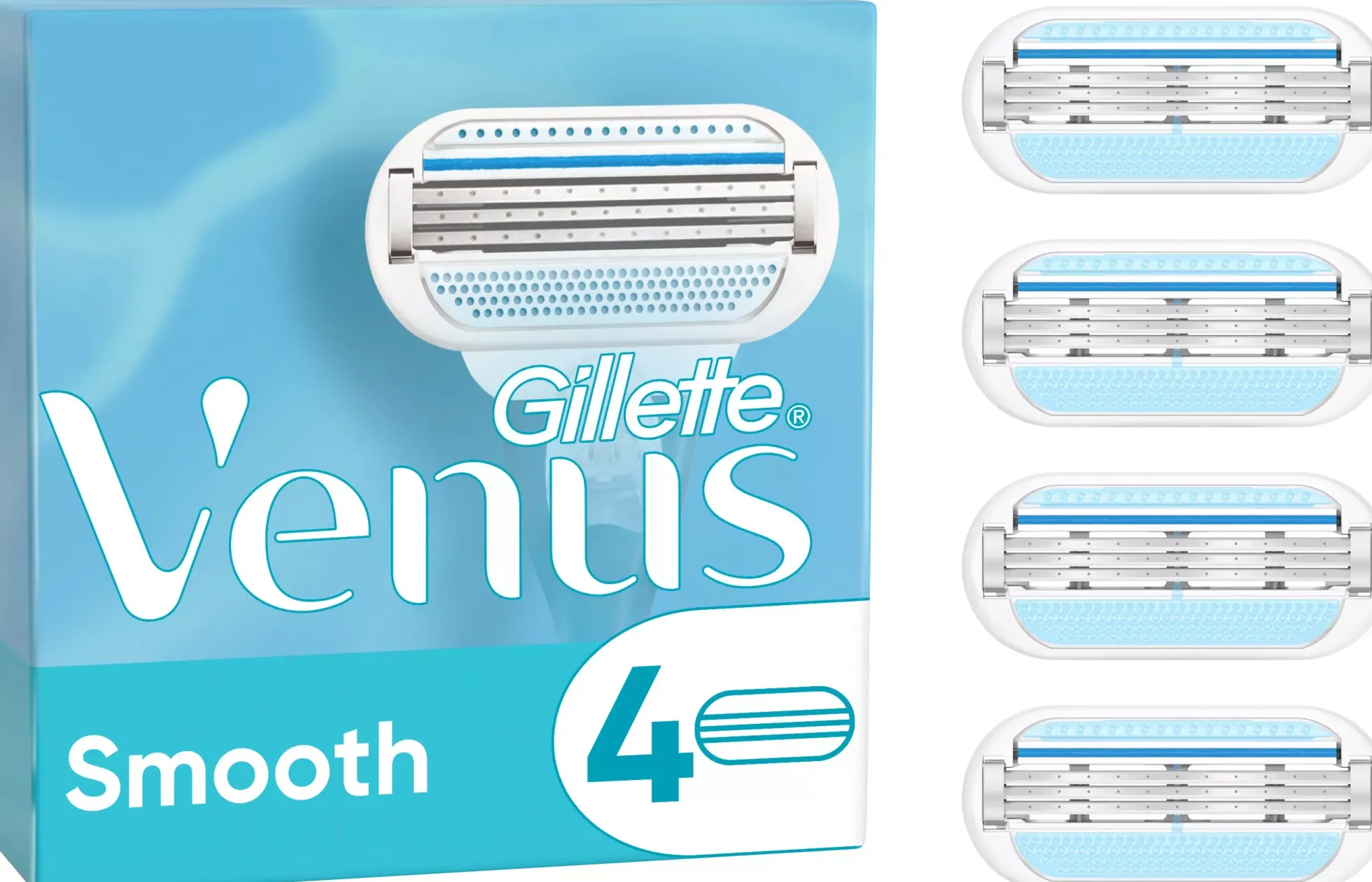 Gillette Venus Smooth Razor blades 4-pack 4 st