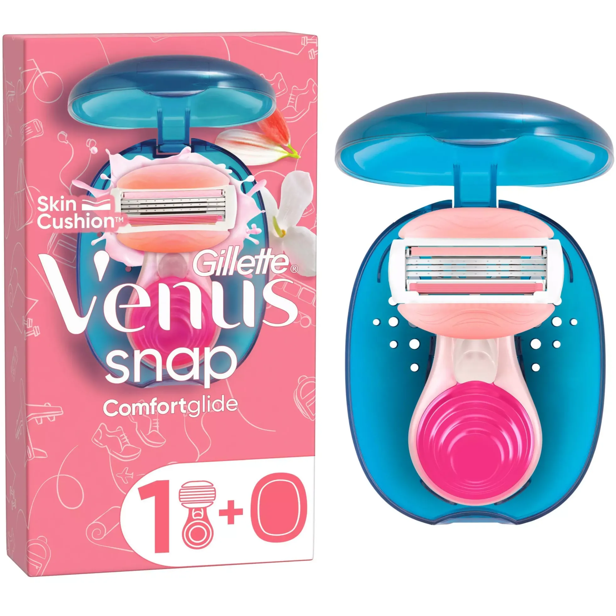 Gillette Venus Venus Comfortglide Snap Women's Razor 1 Blade 3 Builtin blades