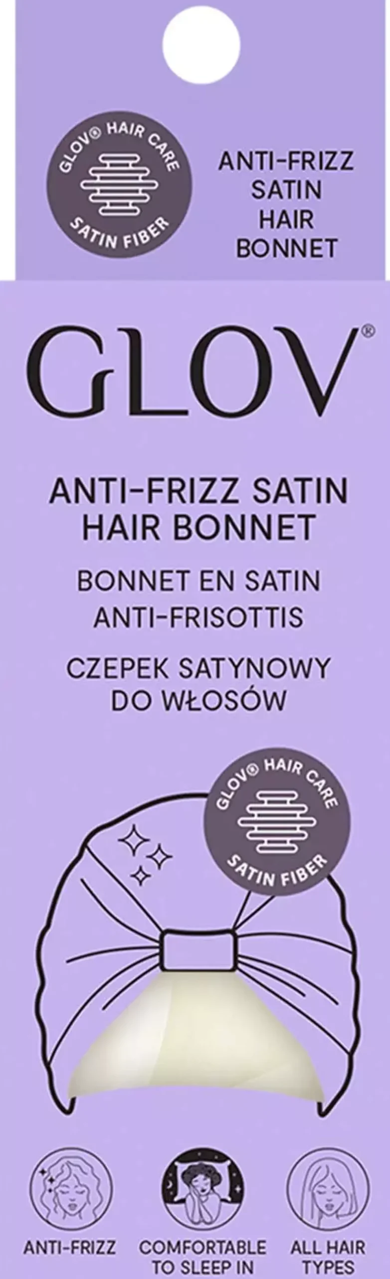 GLOV Anti-Frizz Satin Hair Bonnet Champagne
