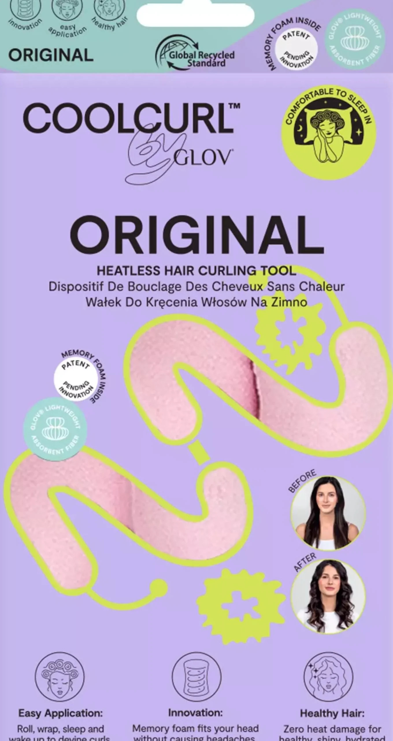 GLOVCoolcurl Coolcurl Original Pink