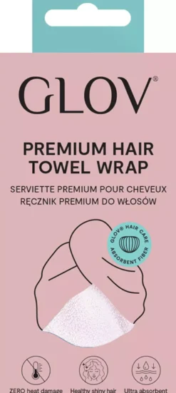 GLOV Ultra-Absorbent Premium Hair Towel Wrap Original White