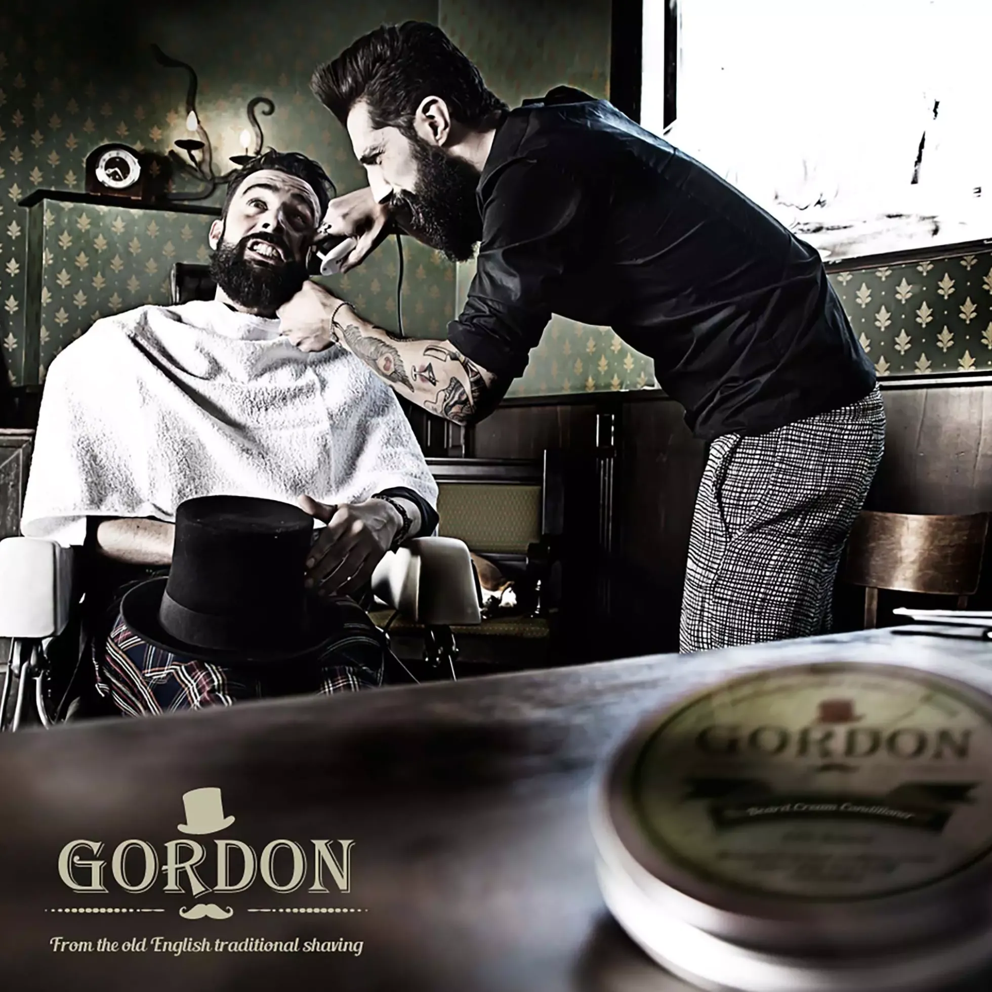 Gordon Beard Razor with Metal Handle
