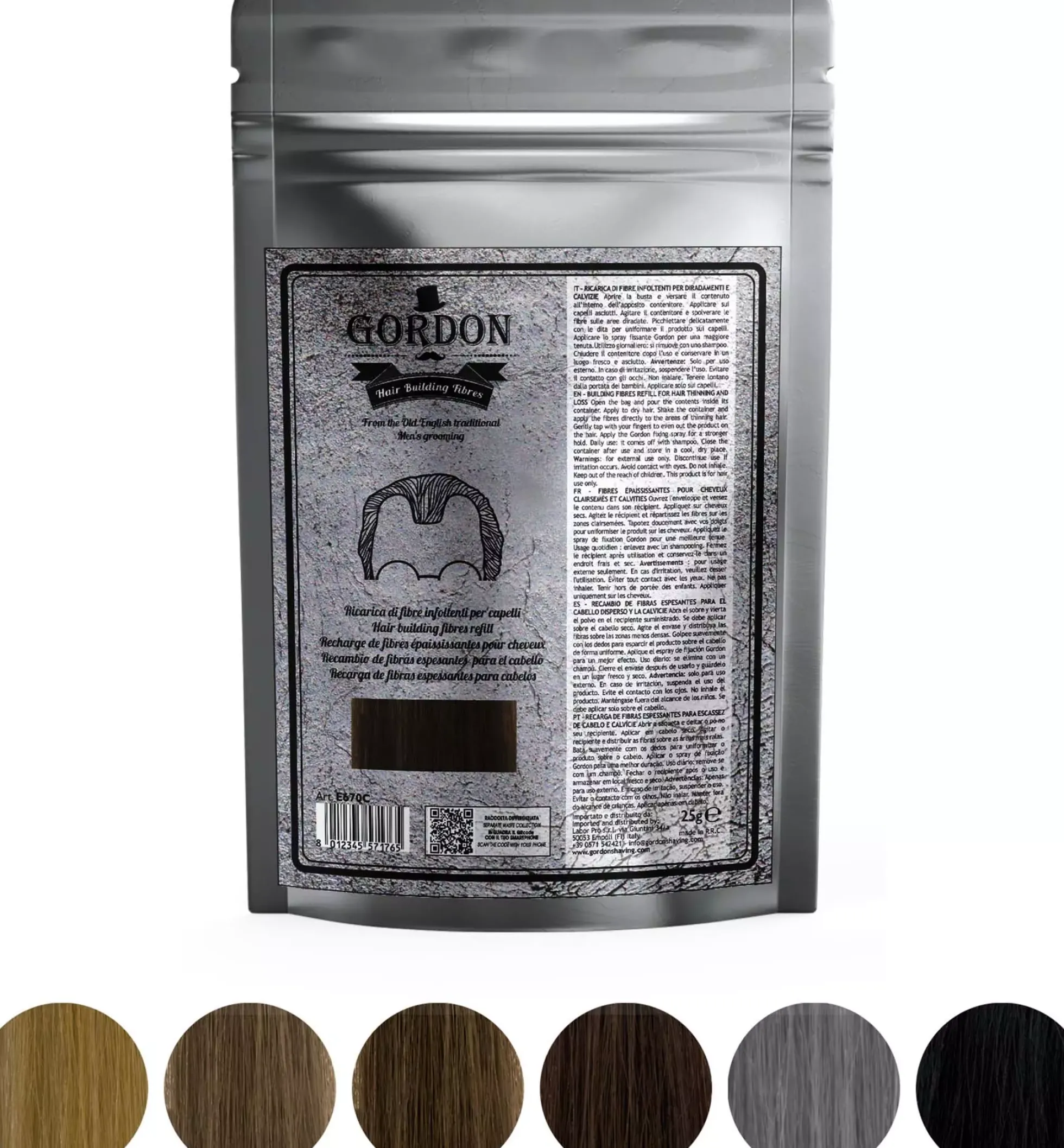 Gordon Hair Buidling Fibers Brown