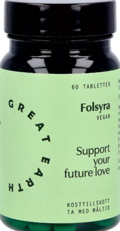 Great Earth Folsyra 400 mcg 60 tab