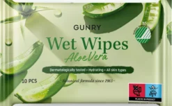 Gunry Wet Wipes Aloe Vera 10 st