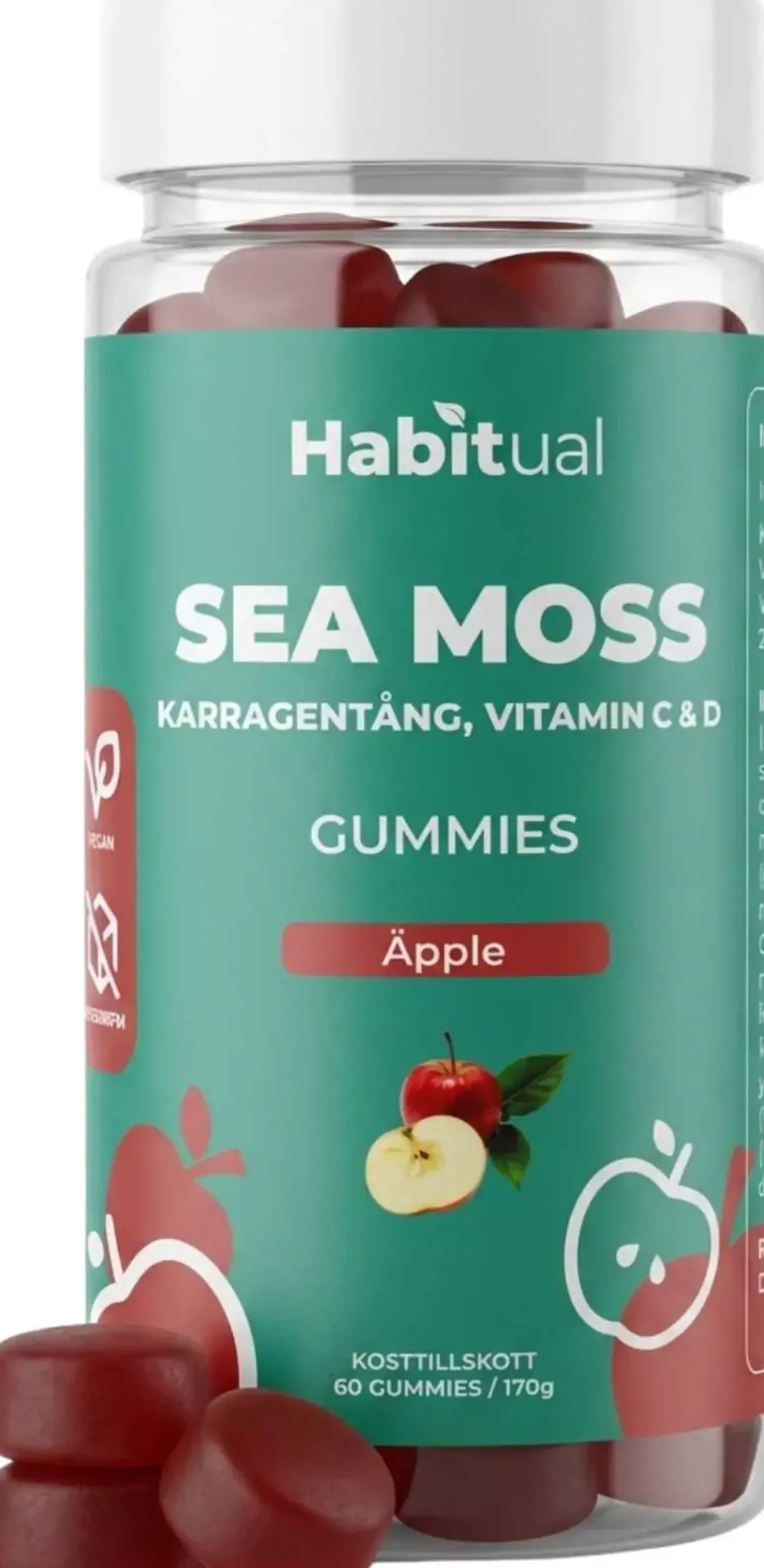 Habitual Sea Moss Äpple Gummies 60 st