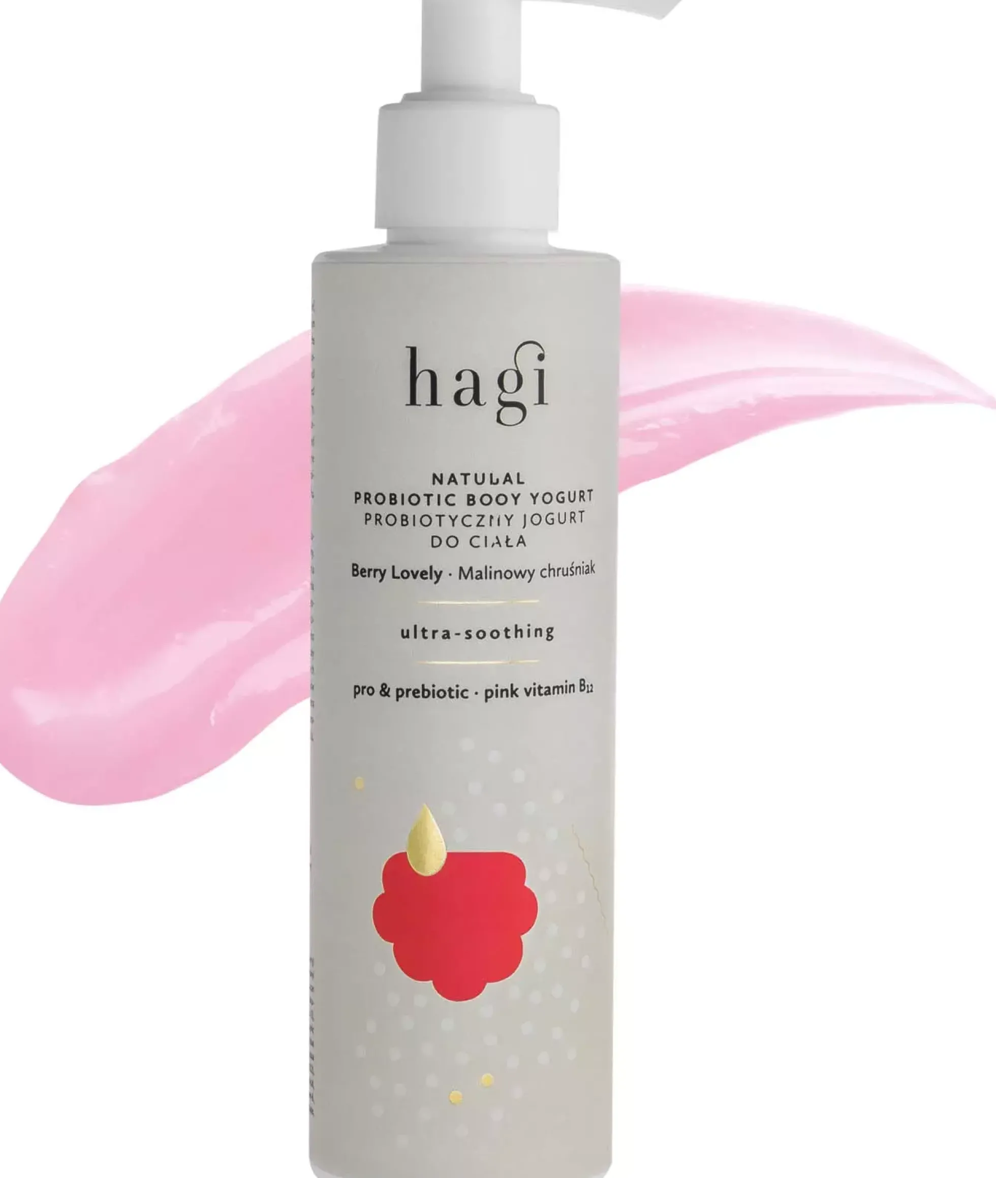 Hagi Natural Probiotic Ultra-Soothing Body Yogurt Berry Love 200 ml