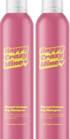 Happy Crazy Mine Pheew! Volume Dry Shampoo 2 x 300 ml