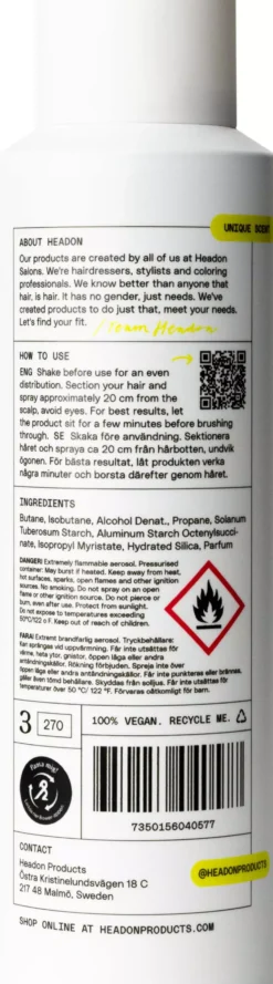 Headon Dry Shampoo 200 ml