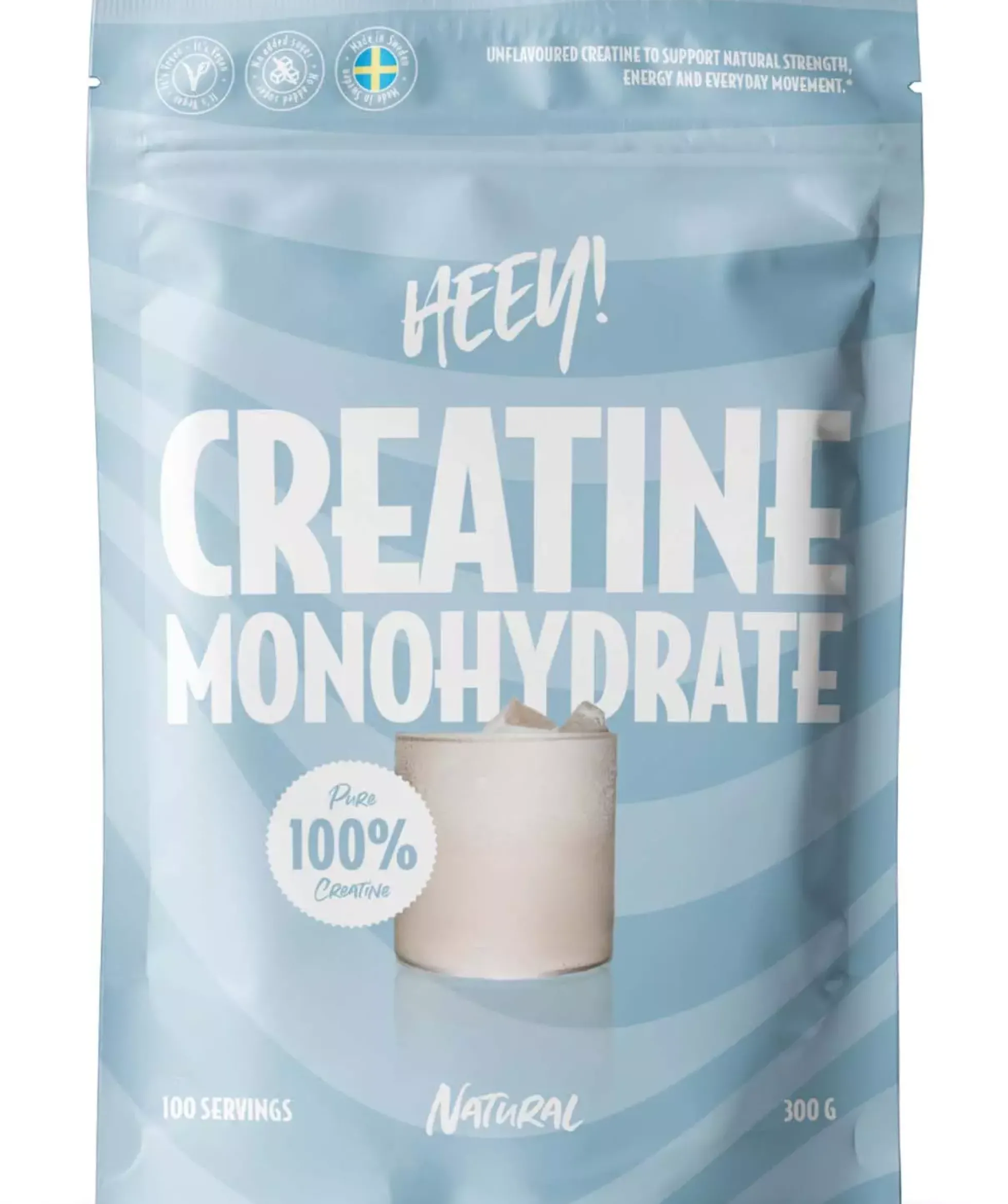 Heey! Creatine Monohydrate 100% Creatine Unflavoured 300 g