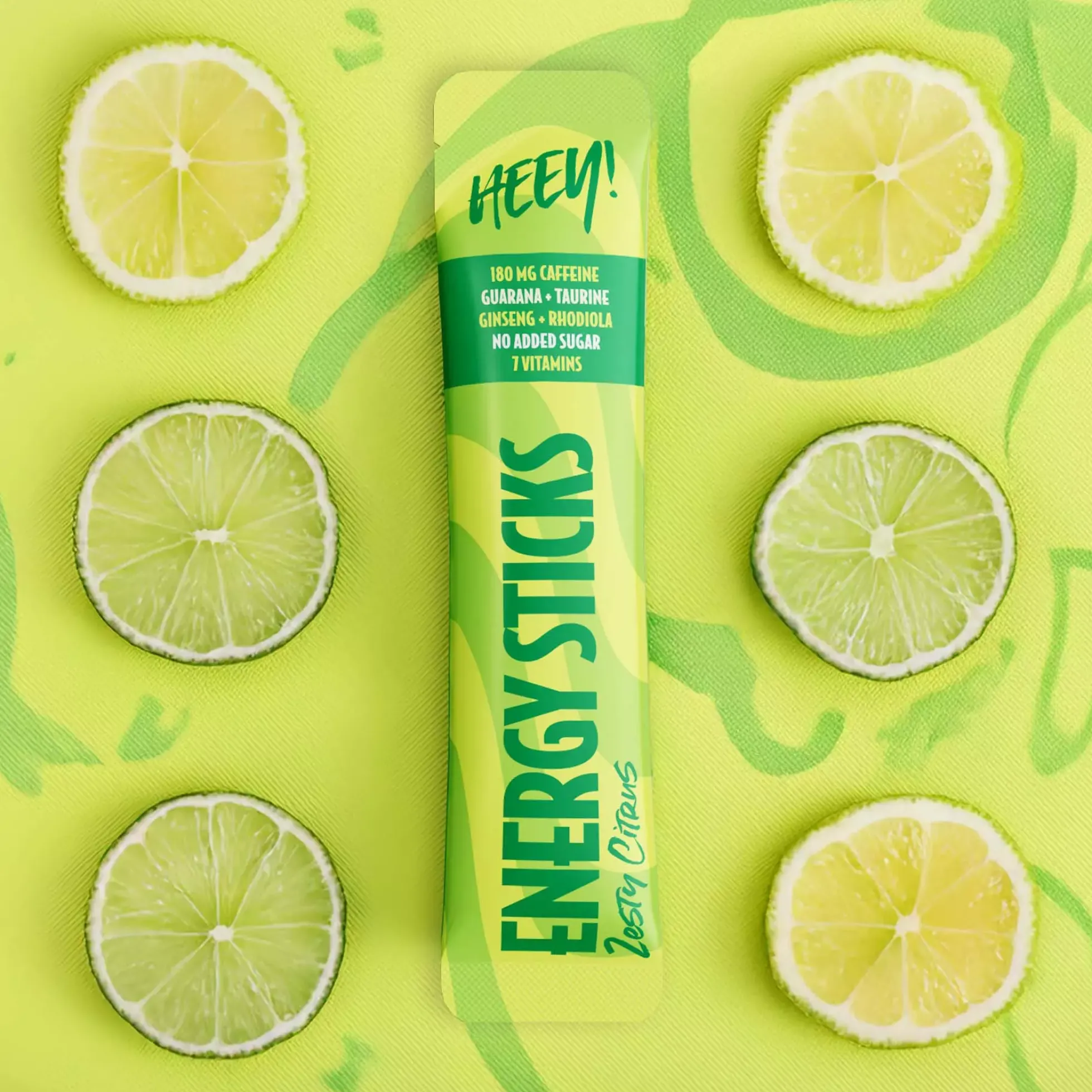 Heey! Energy Sticks Caffeine + Guarana Zesty Citrus 30 st