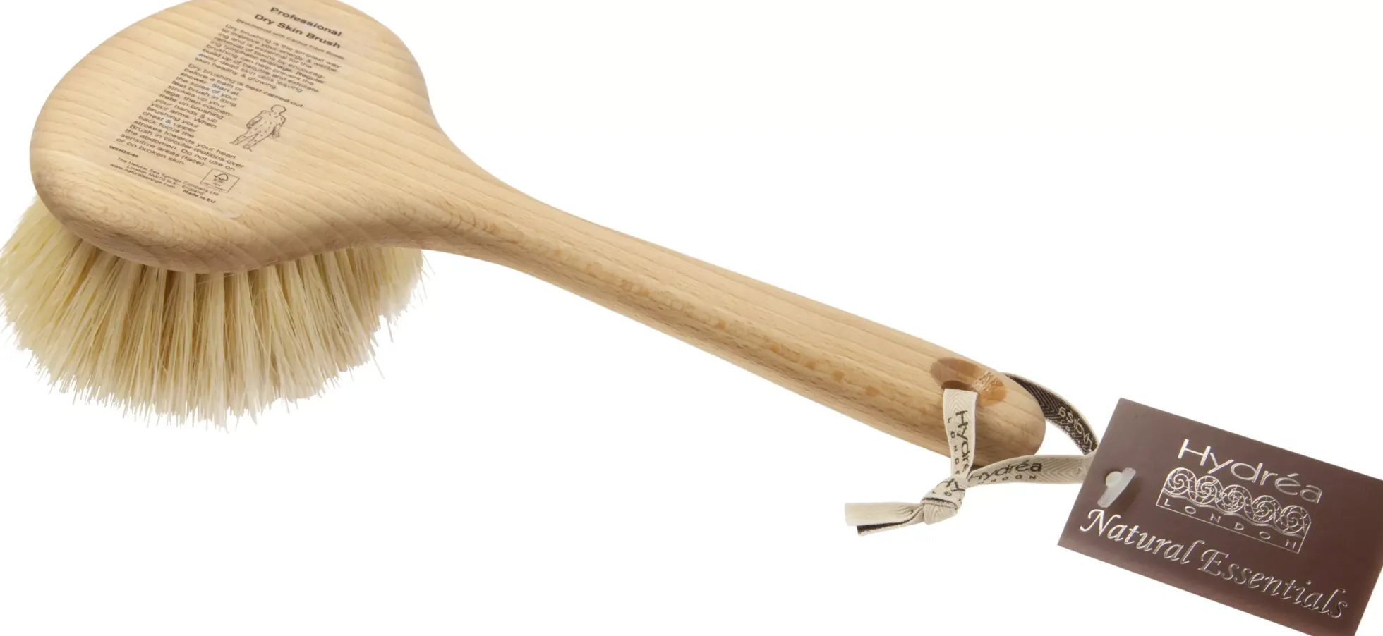 Hydréa London Dry Skin Detox Body Brush with Cactus Bristles