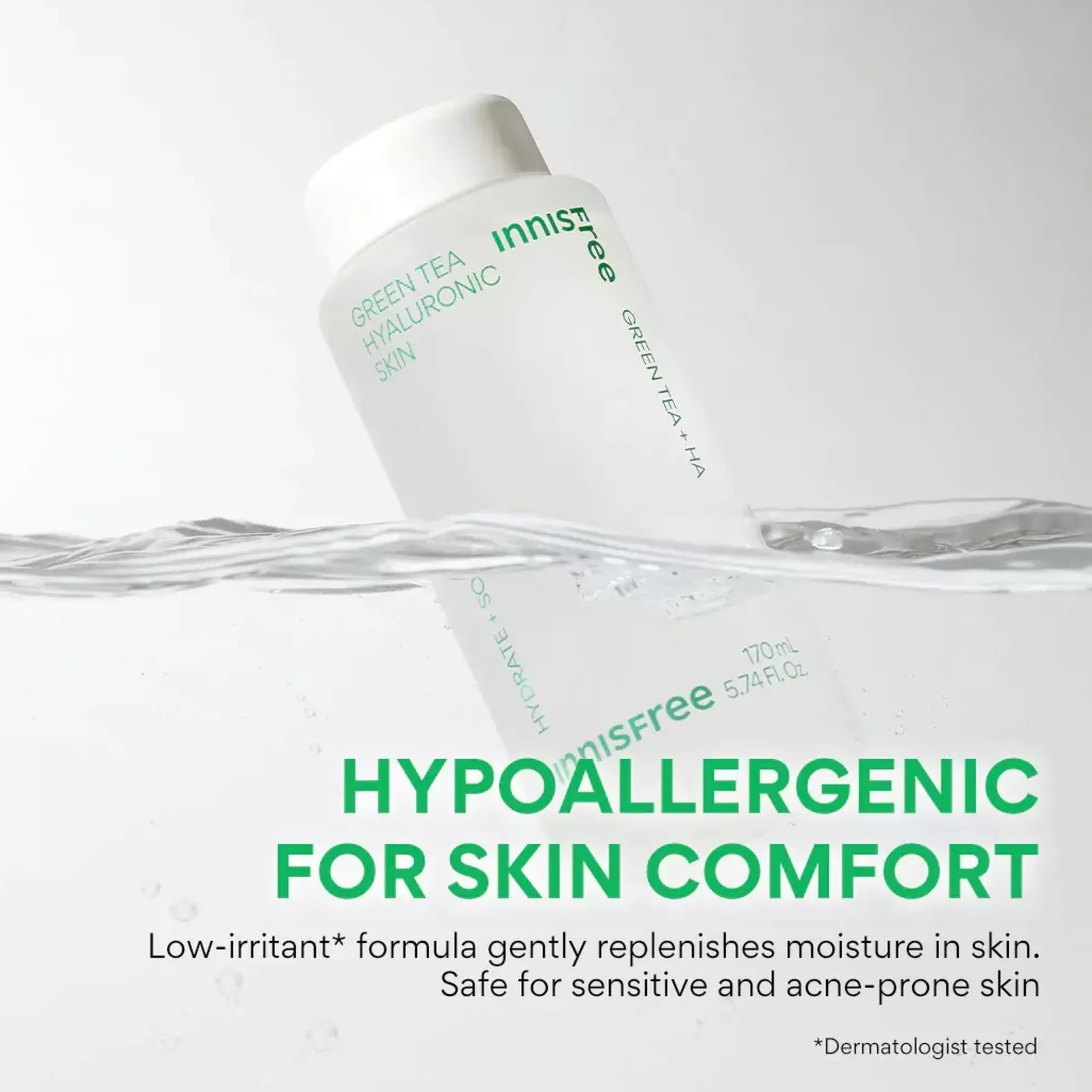 InnisfreeGreen Tea Hyaluronic Acid Skin 170 ml