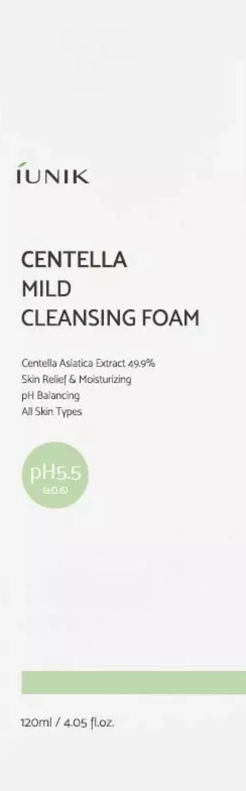 iUNIK Centella Mild Cleansing Foam 120 ml