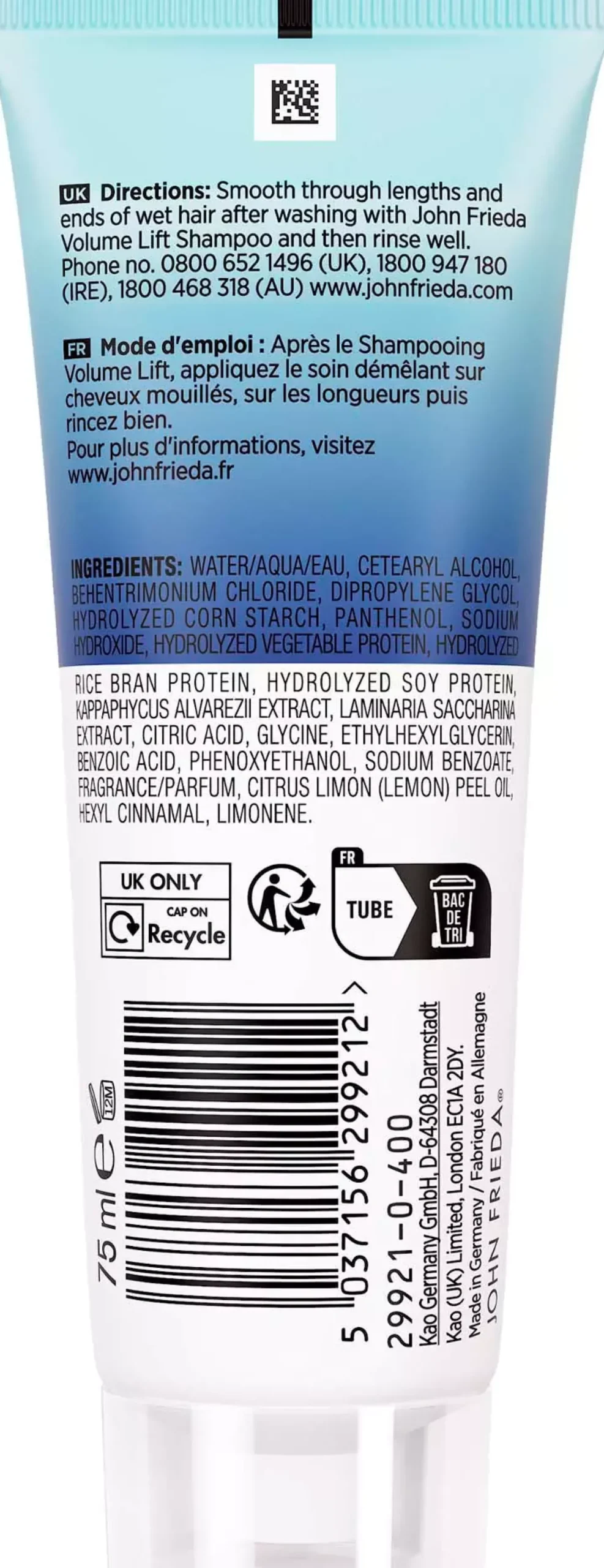 John FriedaVolume Lift Lightweight Conditioner 75 ml