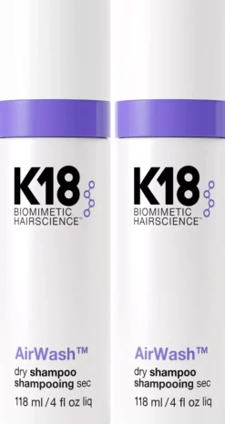K18 Bundle AirWash Dry Shampoo Shampoo 118 ml x 2