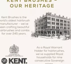 Kent Brushes Back-Combing Brush Tuperingsborste Waves