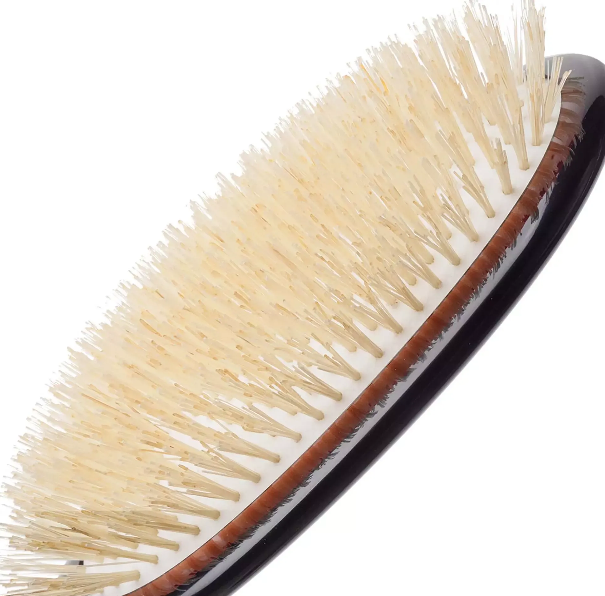 Kent Brushes Classic Shine Large Soft White Pure Bristle Hairbrush