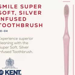 Kent BrushesKent Oral Care SMILE Super Soft Silver Infused Toothbrush Pink
