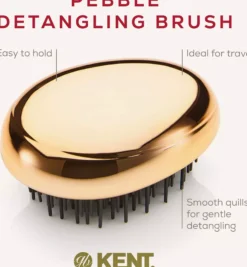 Kent Brushes Pebble Brush Gold - Utredningsborste travel size