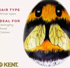 Kent Brushes Pebble Detangling Brush Bumble Bee – mini utredningsborste