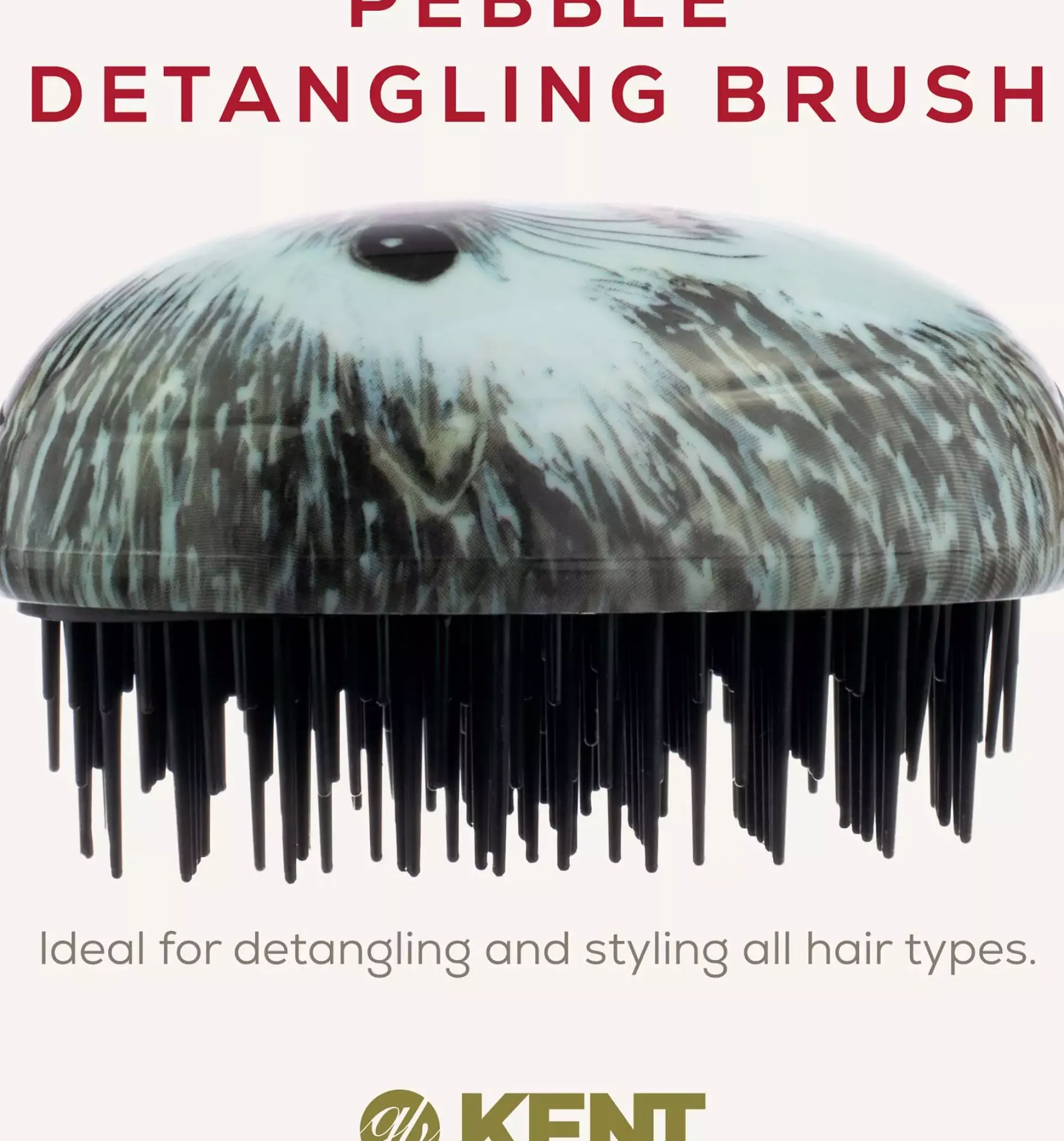 Kent Brushes Pebble Hedgehog Detangling Brush – mini utredningsborste