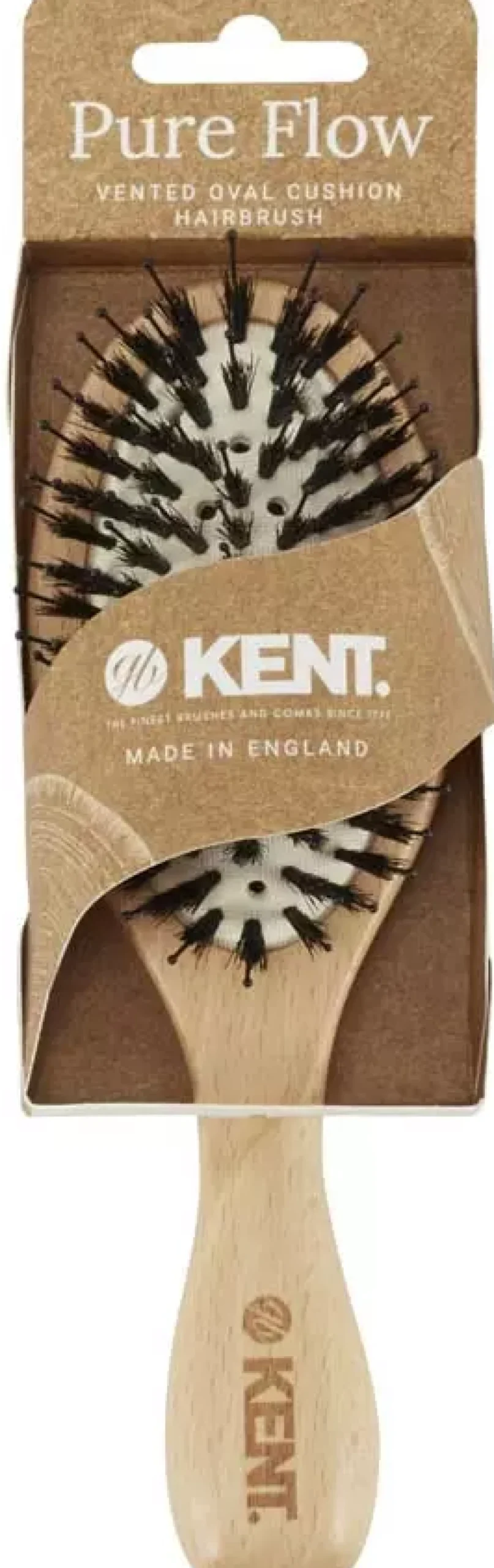 Kent Brushes Pure Flow Vented Oval Cushion Brush