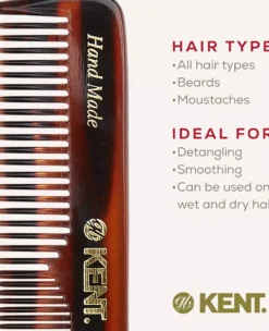 Kent Brushes Small Mens Pocketkam Coarse/Fine - Handmade