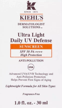 Kiehl'sDermatologist Solutions Ultra Light Daily UV Defense SPF 50 30 ml