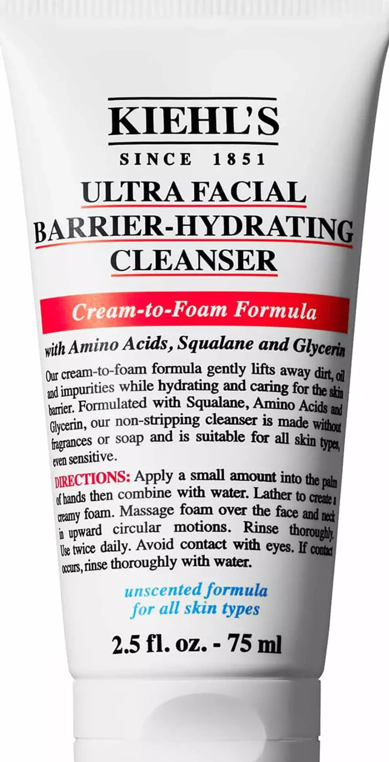 Kiehl'sUltra Facial Barrier-Hydrating Cleanser 75 ml