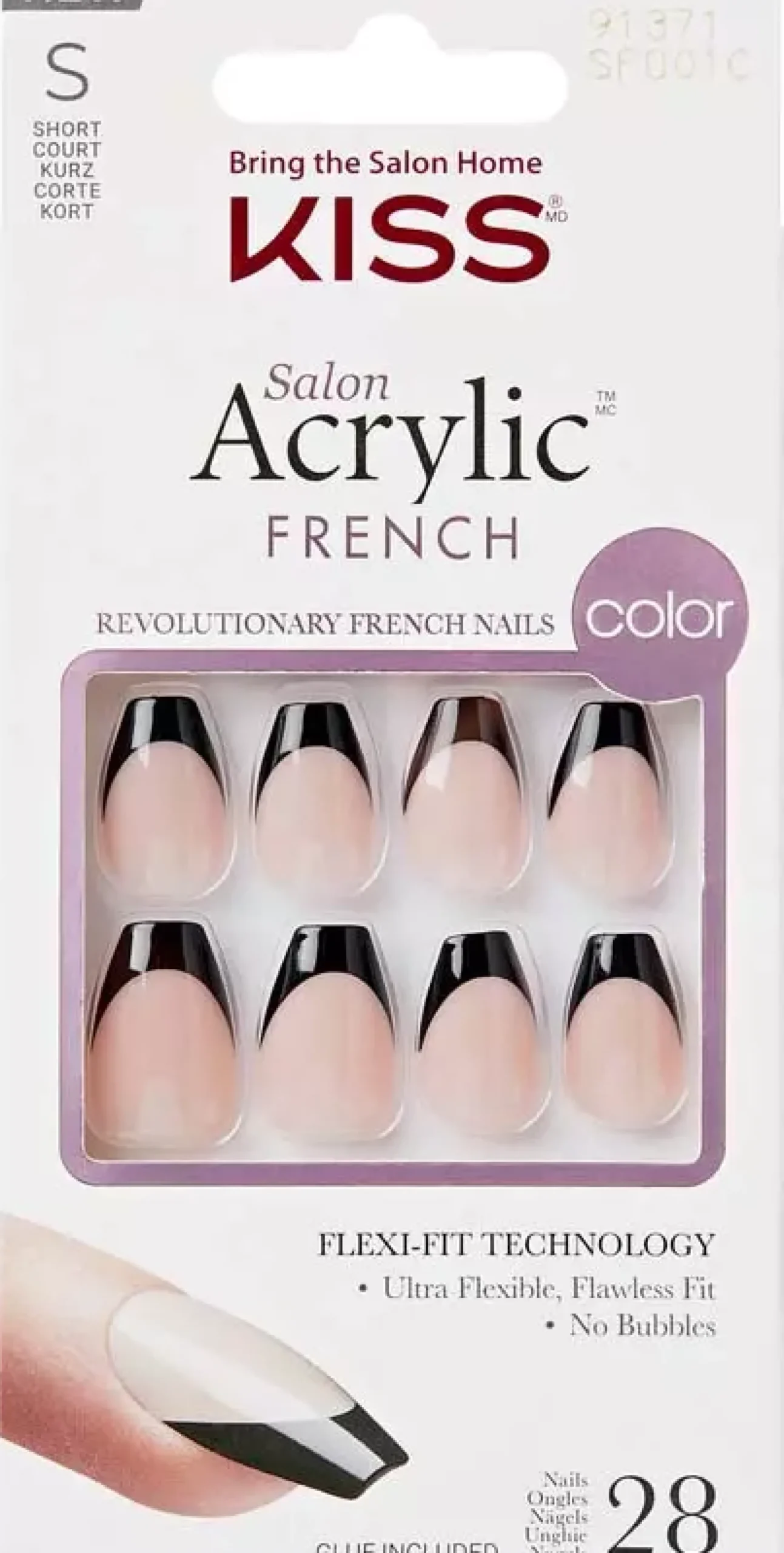 Kiss Acrylic French Color Flame
