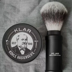 Klar Seifen Activated Charcoal Shaving Soap 100 g