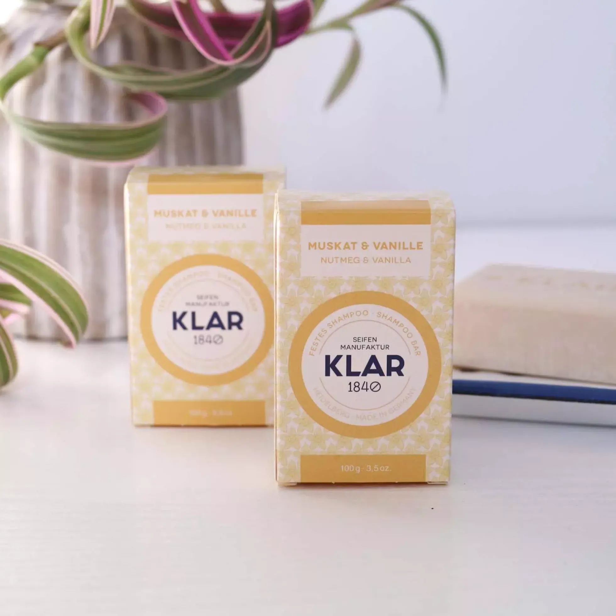 Klar Seifen Nutmeg & Vanilla Shampoo Bar 100 g