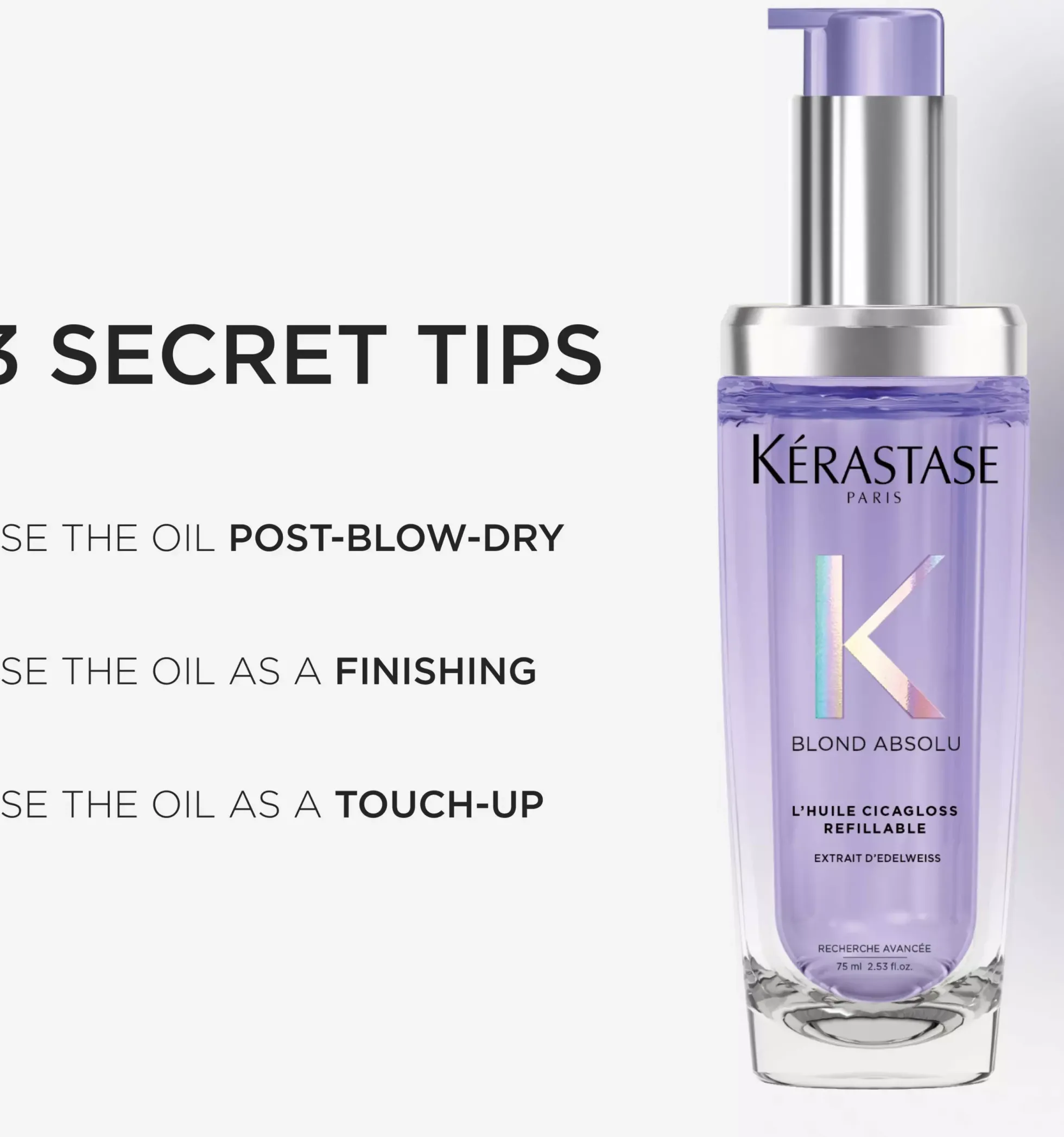 KérastaseBlond Absolu Blond Absolu L´Huile Cicagloss Hair Oil Refill 75 ml